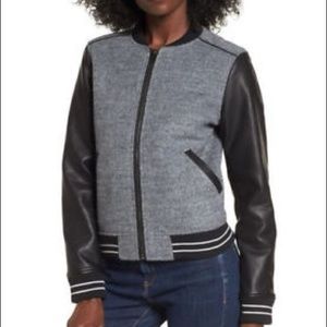 Blank NYC Large Bomber Varsity Jacket Like New